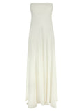White Silk Long Dress