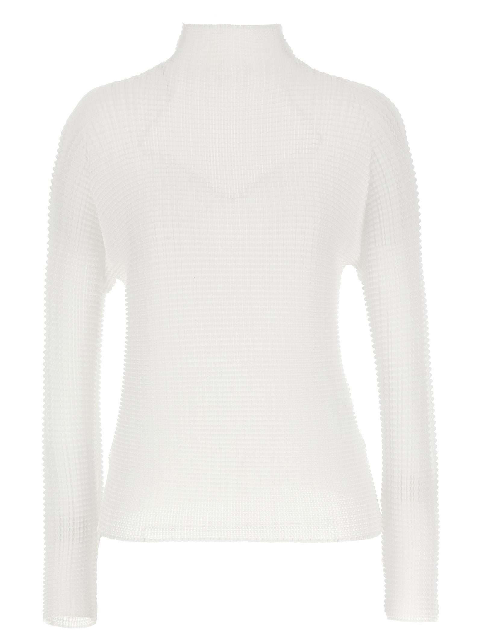 White Polyester Cardigan