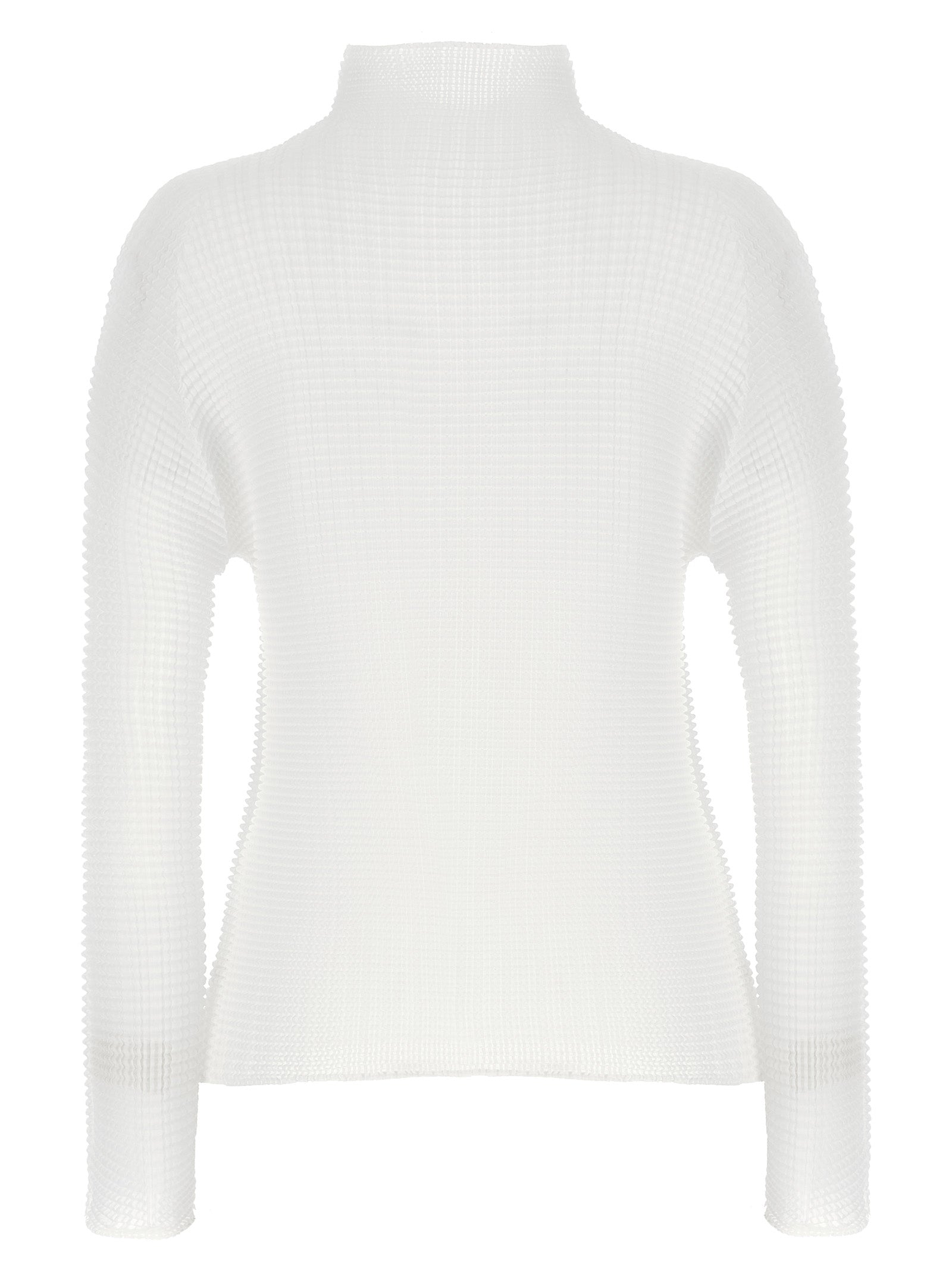 White Polyester Cardigan