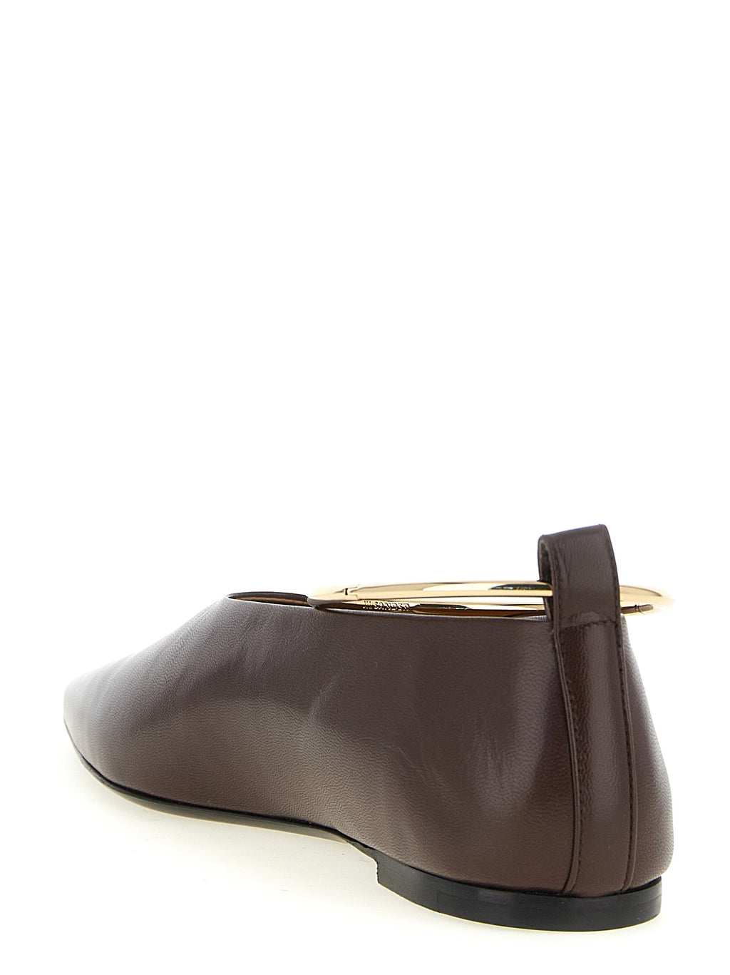 Brown Goatskin Ballet Flats