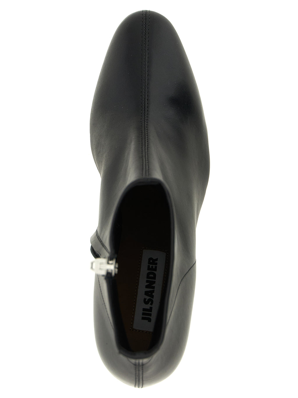 Black Calfskin Ankle Boots