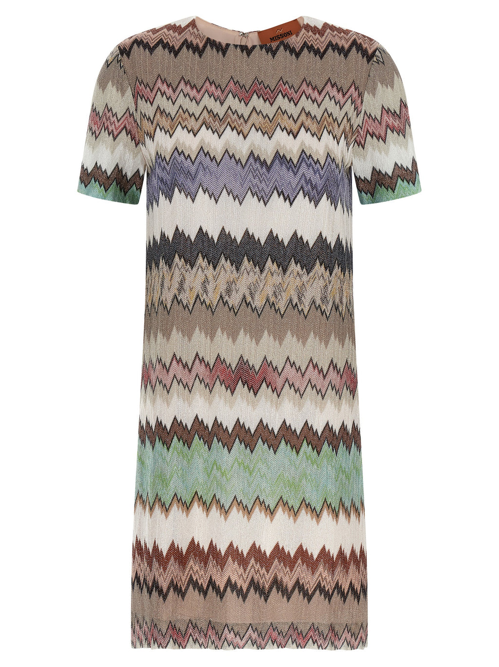 Multicolor Viscose Short Dress