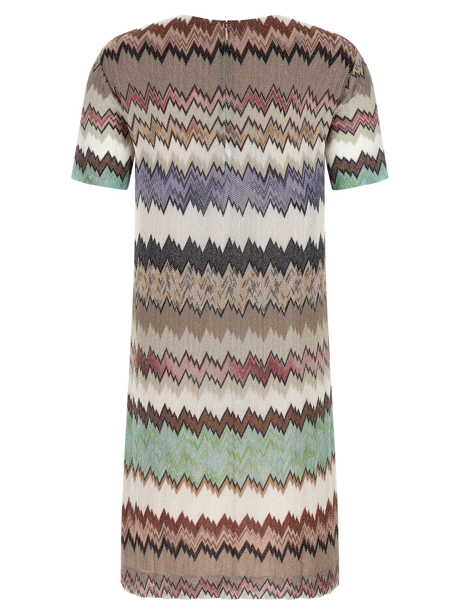 Multicolor Viscose Short Dress