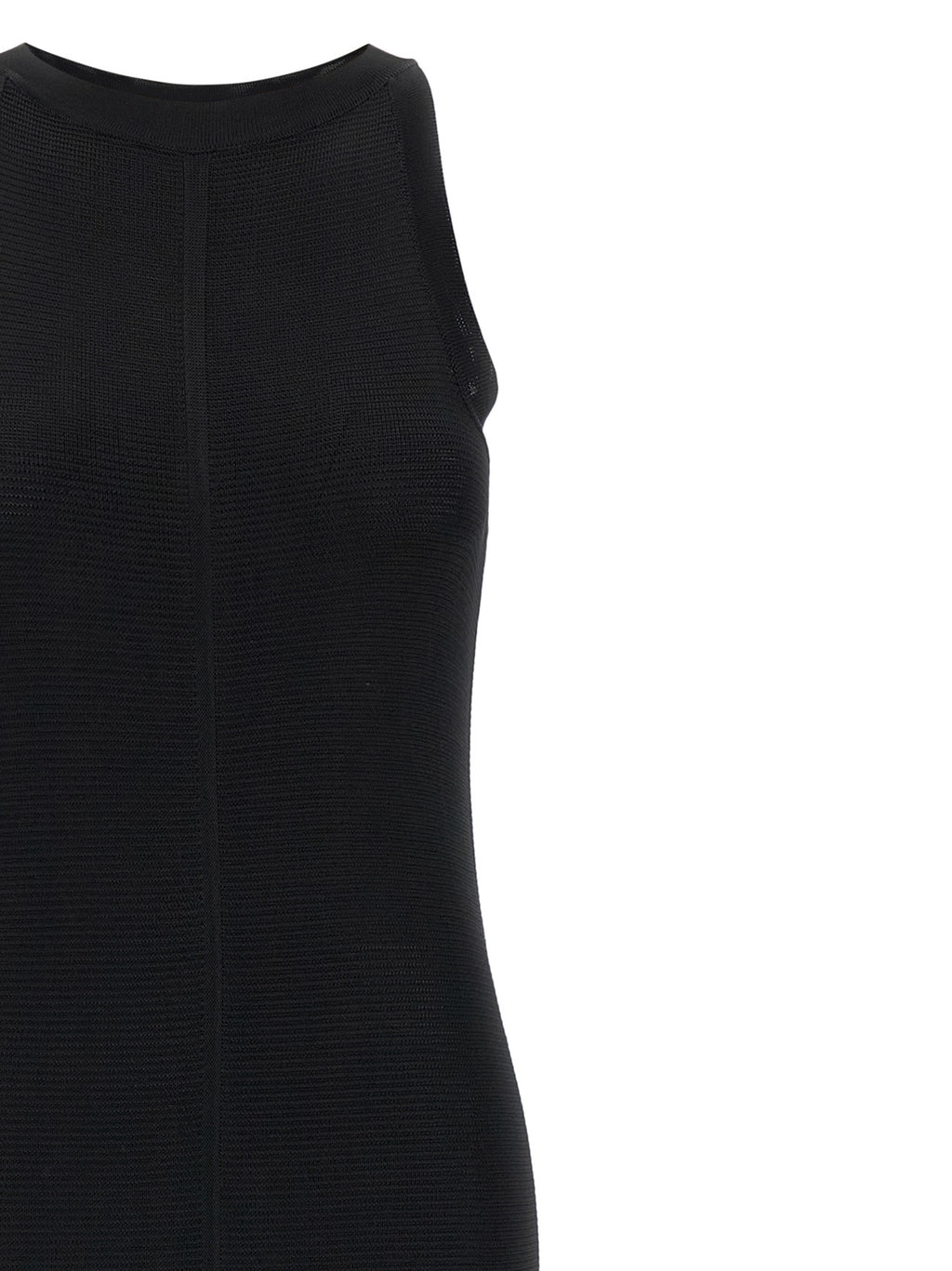 Black Viscose Long Dress