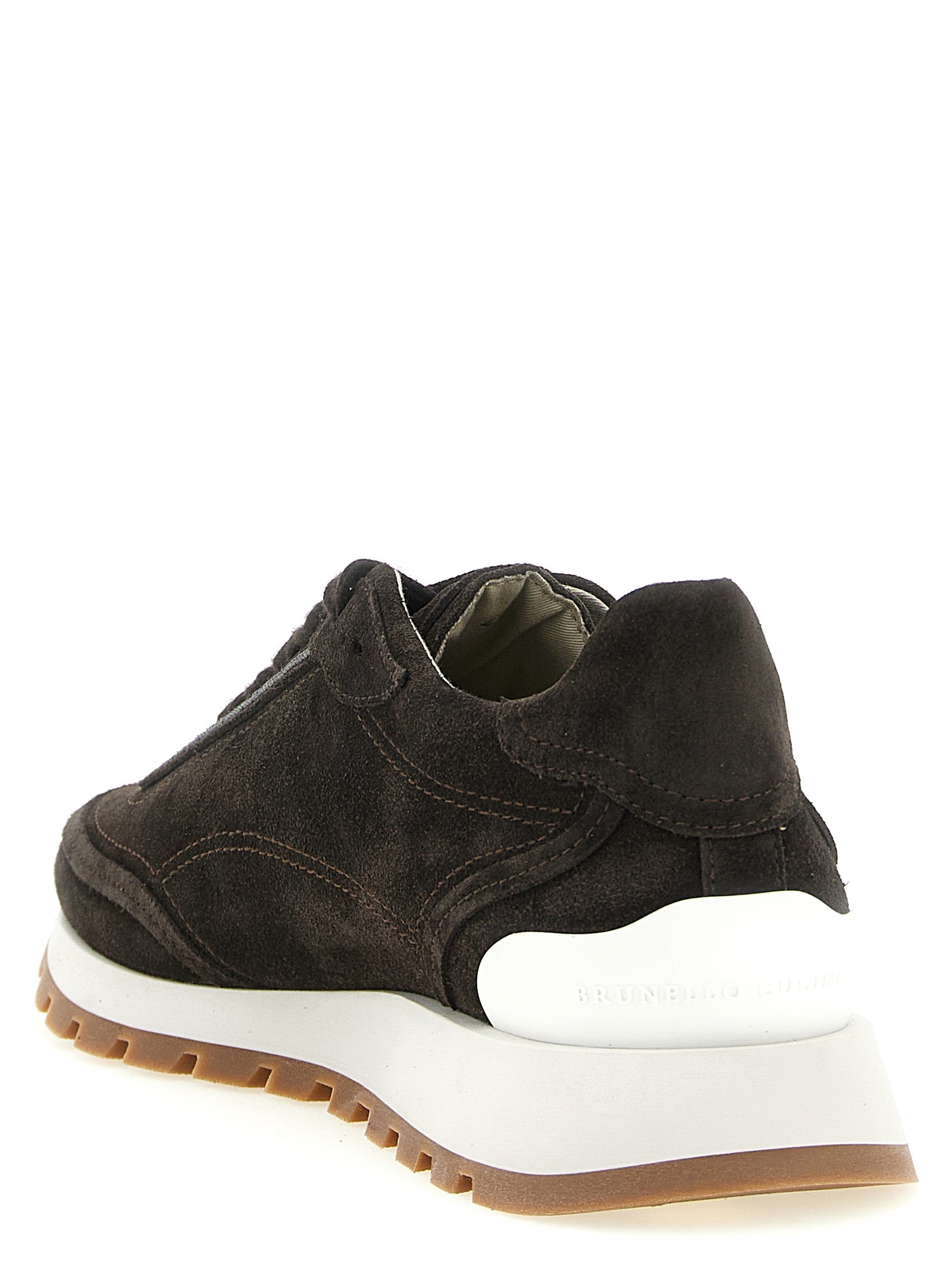 Brown Calfskin Sneakers