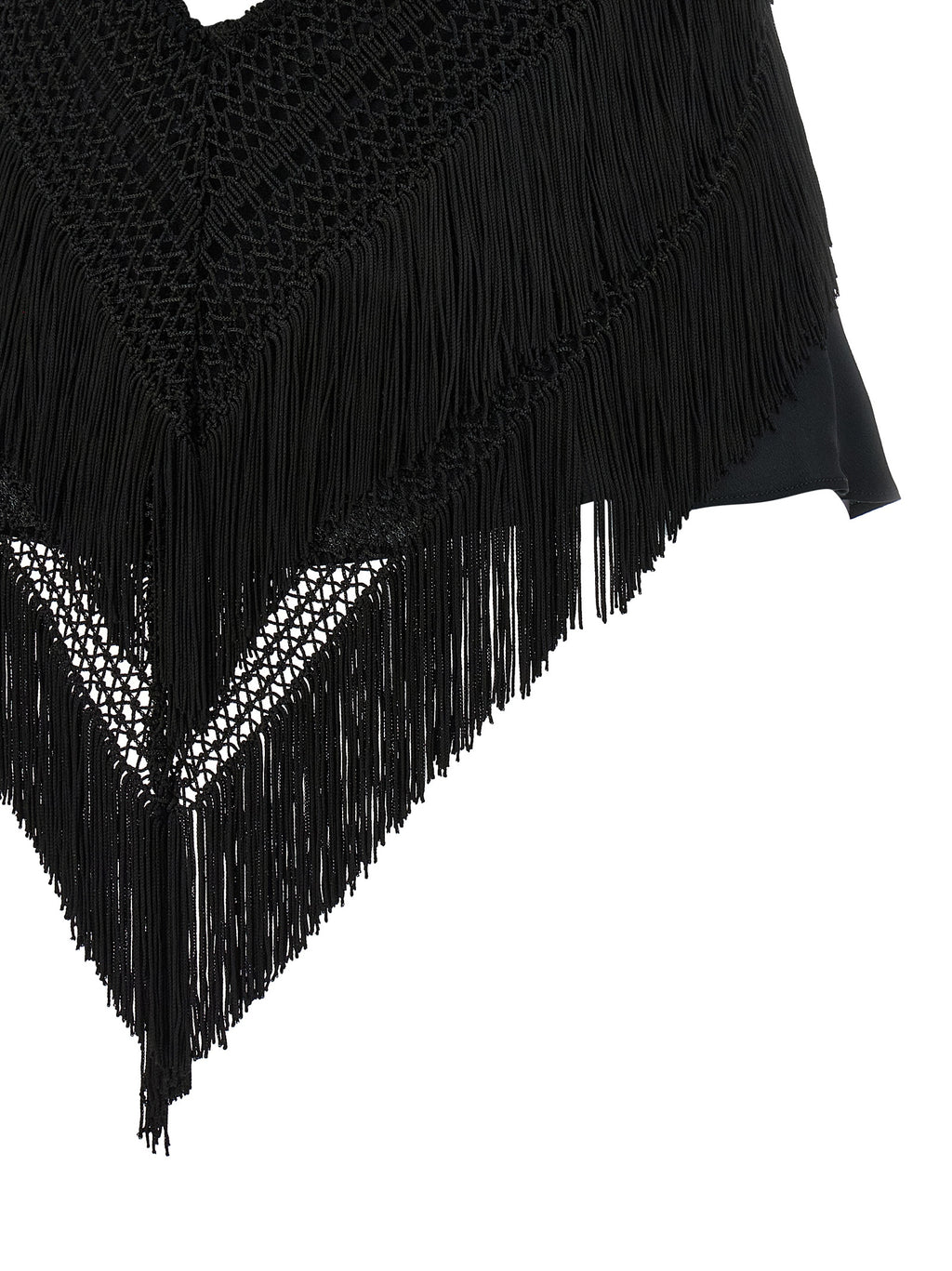 Black Acetate Tank Tops
