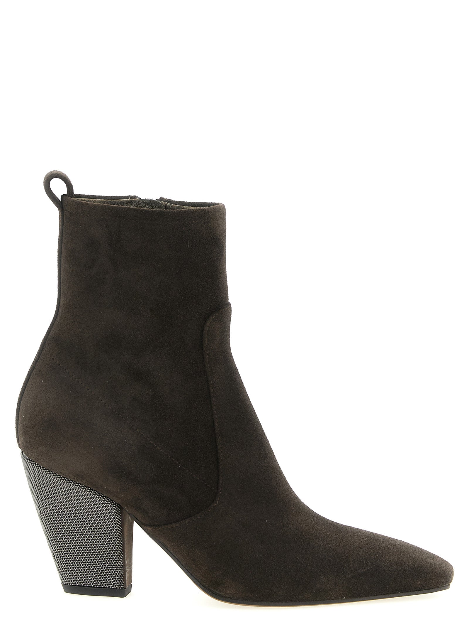 Brown Calfskin Ankle Boots