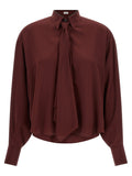 Bordeaux Silk Blouse