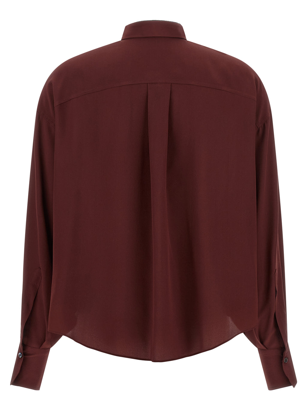 Bordeaux Silk Blouse