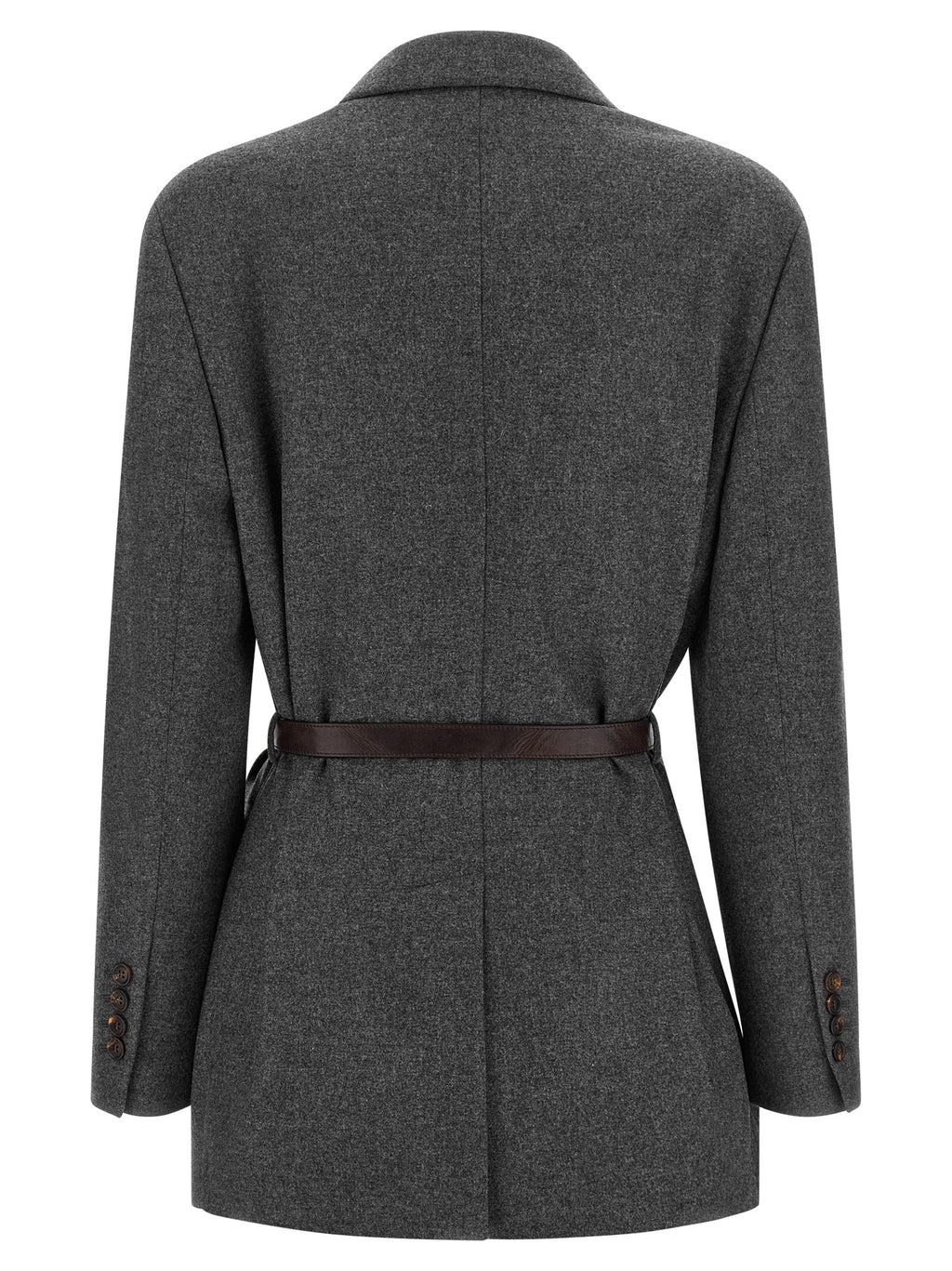 Gray Virgin Wool Blazer