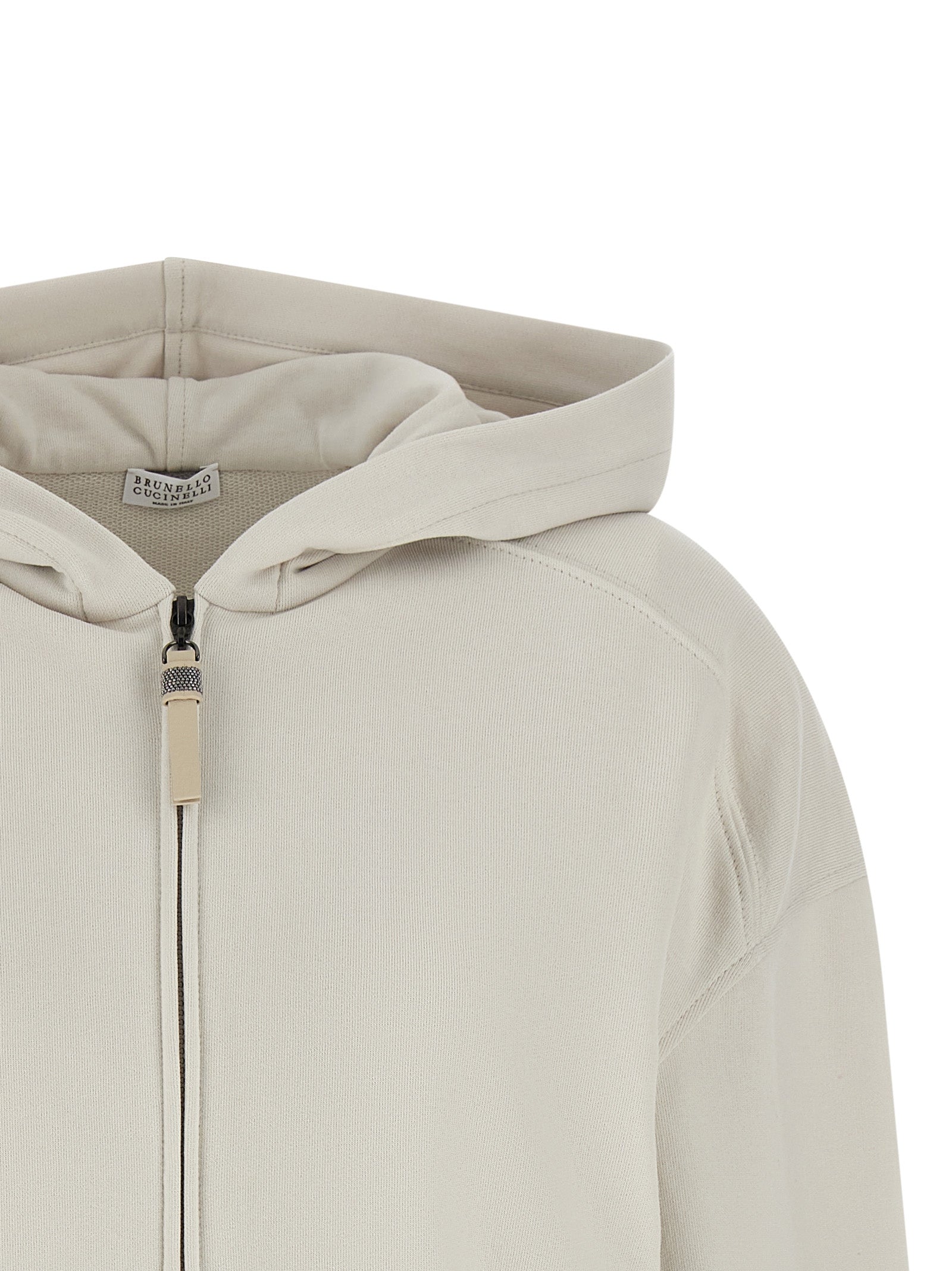 Beige Cotton Sweatshirt
