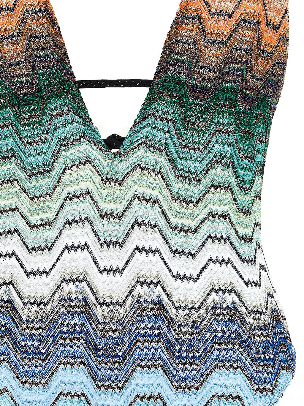 Multicolor Polyester One-Piece Swimsuit