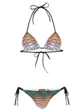 Multicolor Viscose Bikini