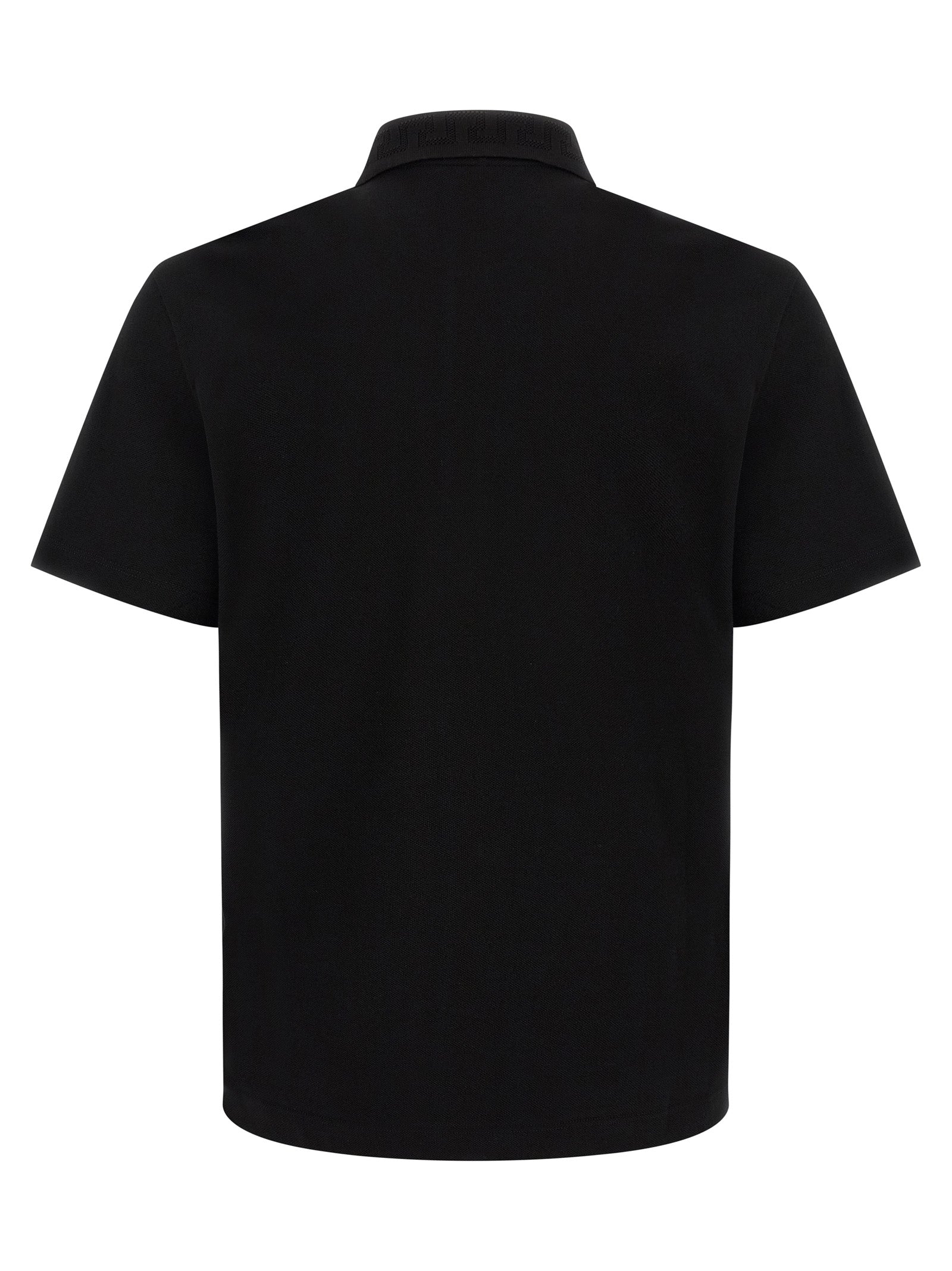 Black Cotton Polo Shirt