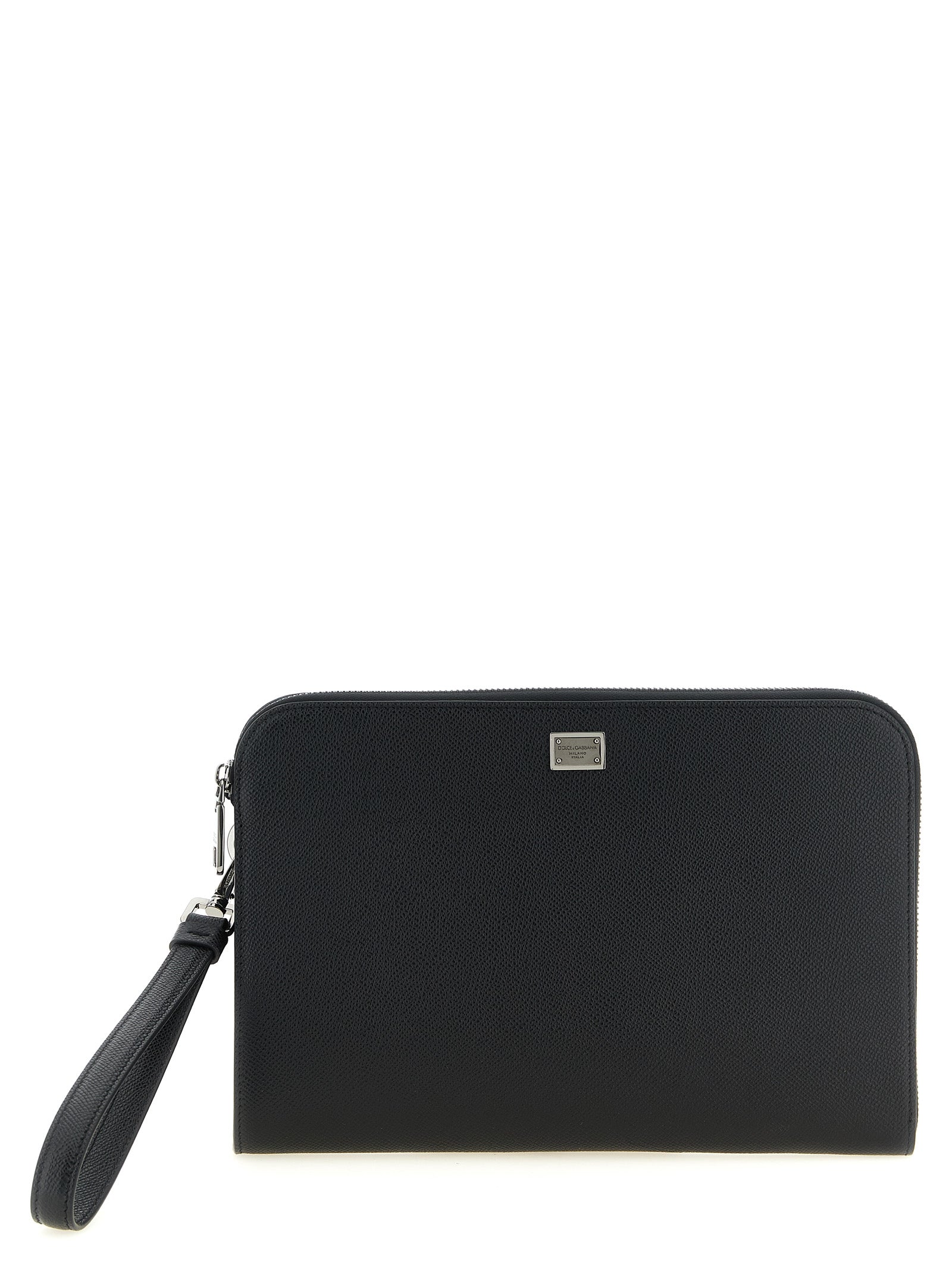 Black Calfskin Clutch Bag
