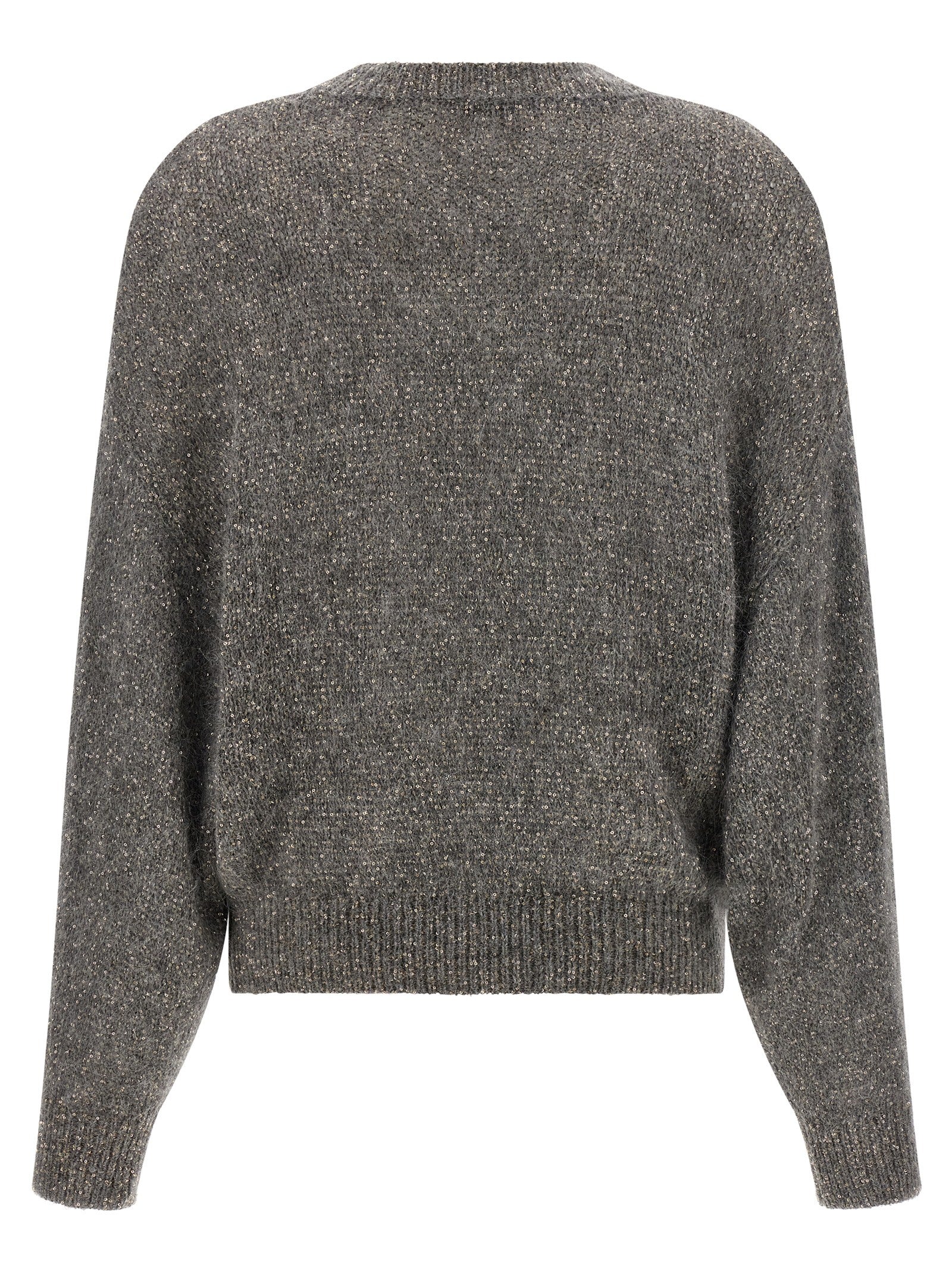 Gray Polyamide Cardigan