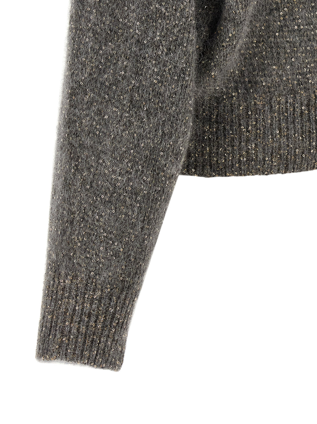 Gray Polyamide Cardigan