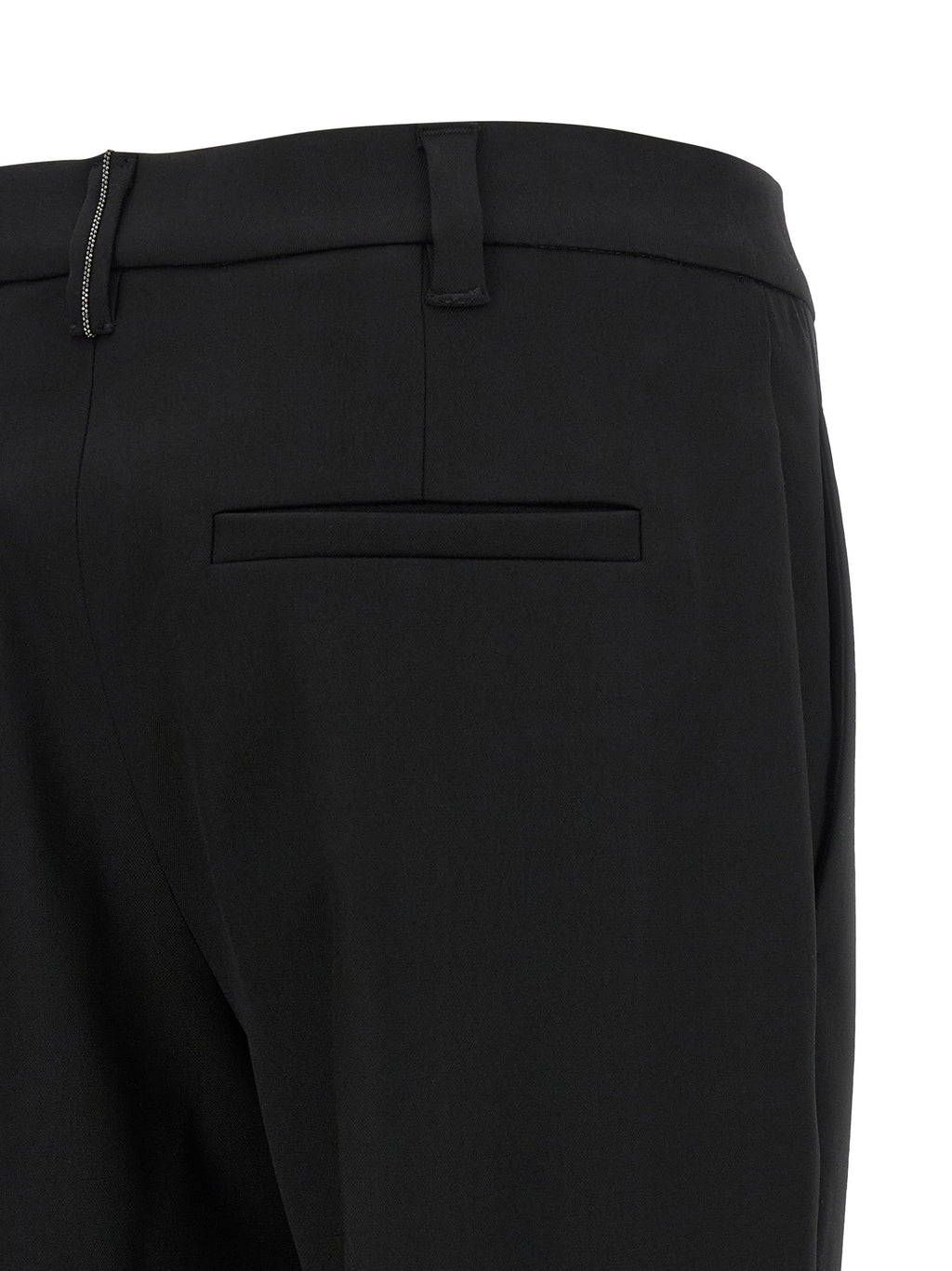 Black Virgin Wool Dress Pants
