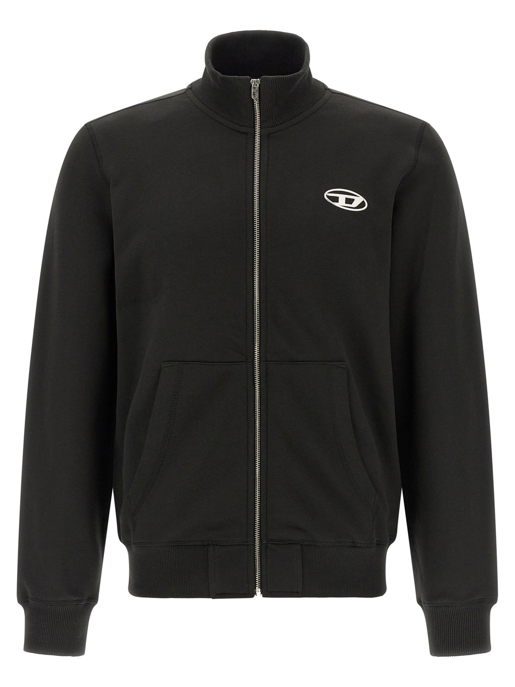 Black Cotton Sweatshirt