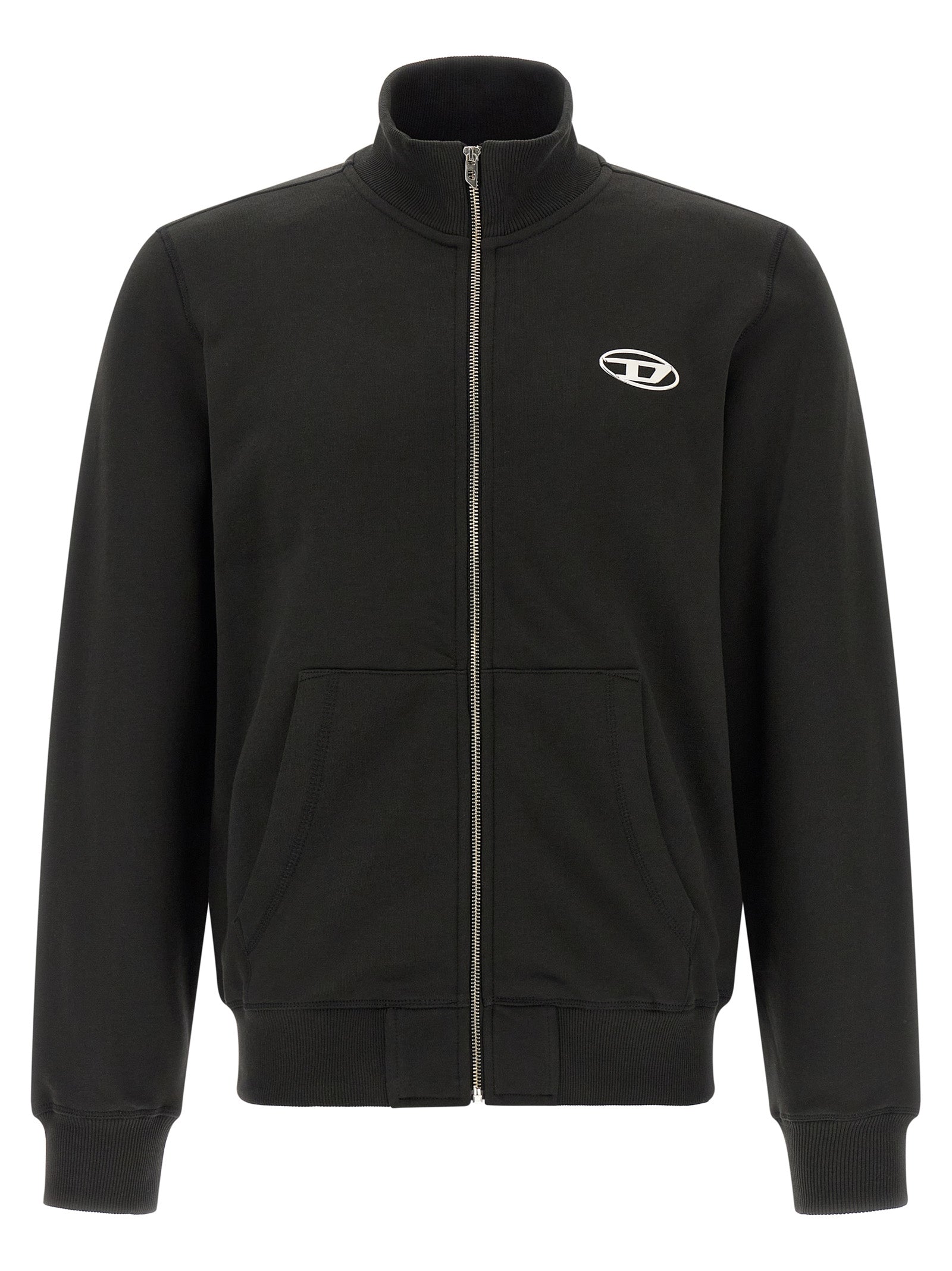 Black Cotton Sweatshirt