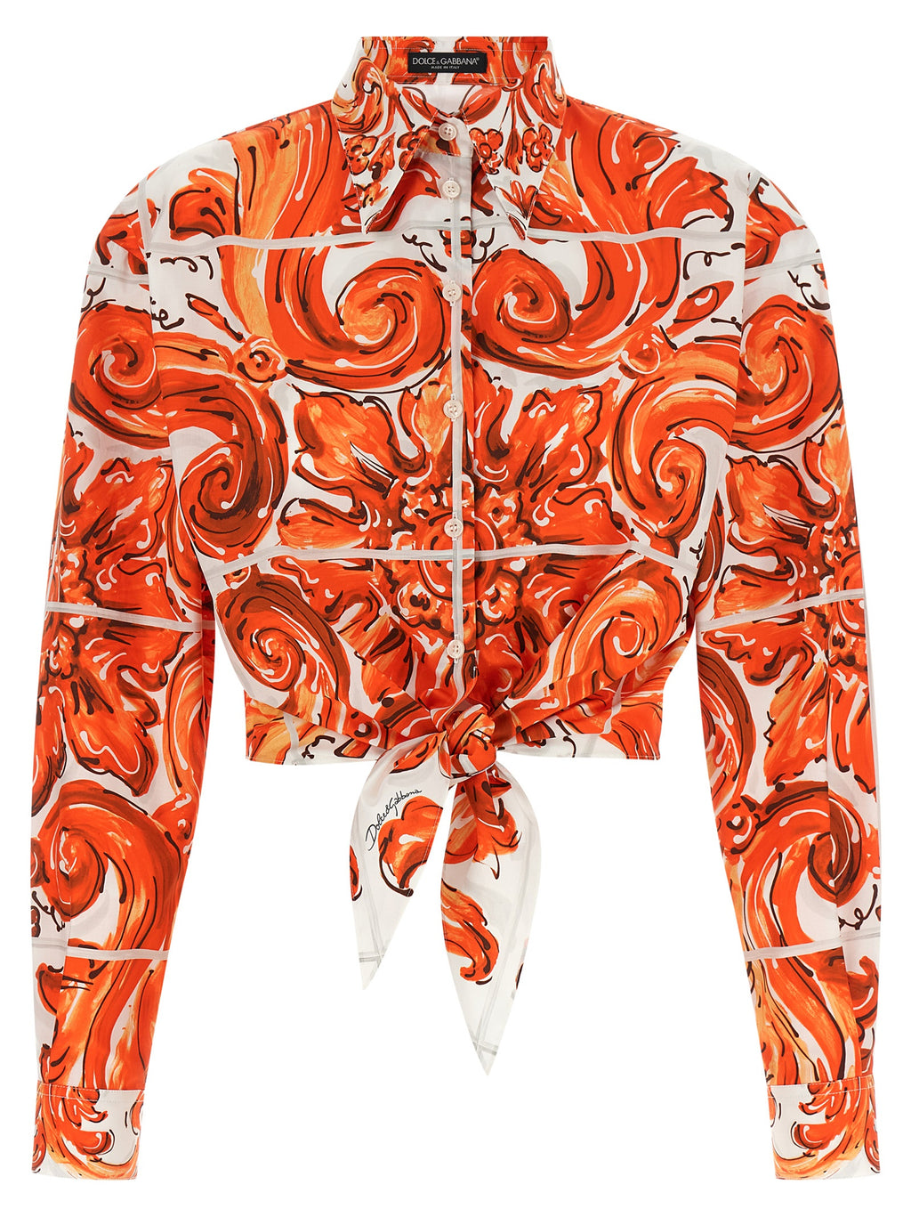 Orange Cotton Blouse