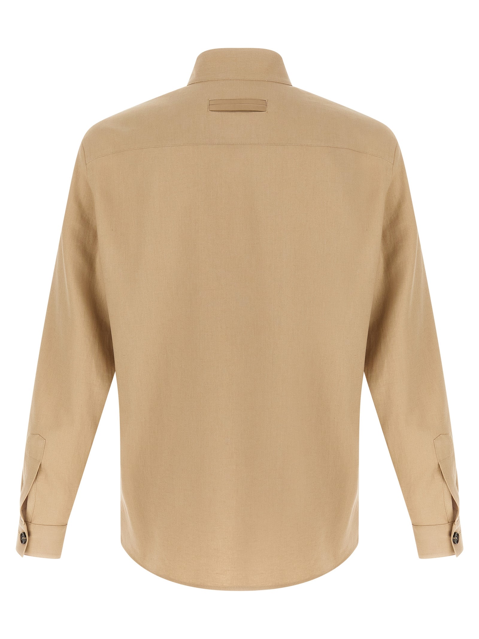 Beige Linen Blouse