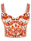 Orange Silk Blouse