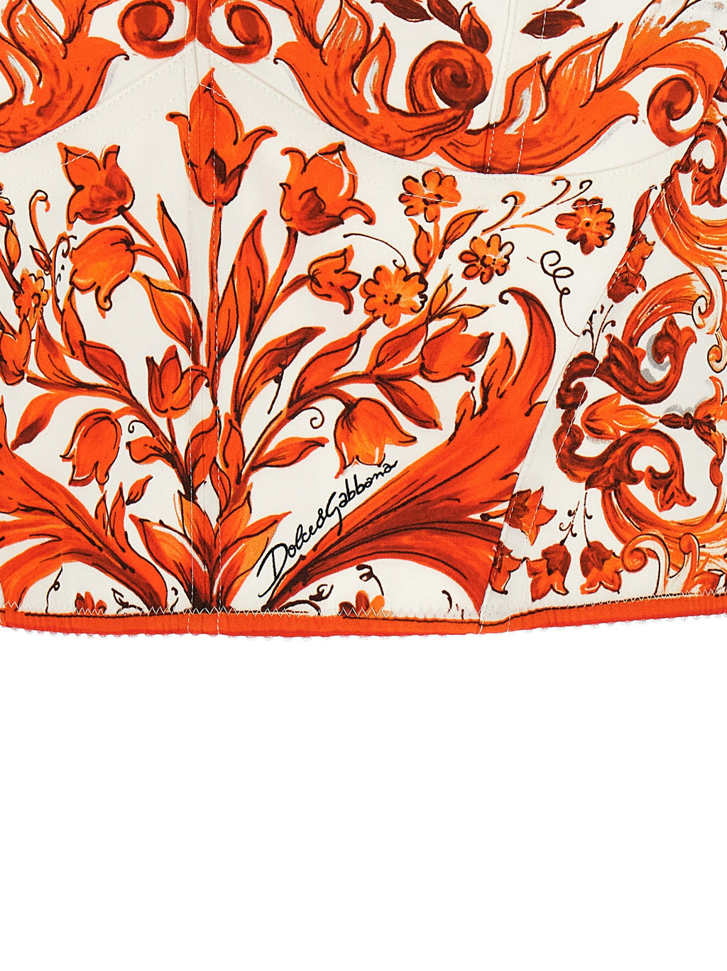 Orange Silk Blouse