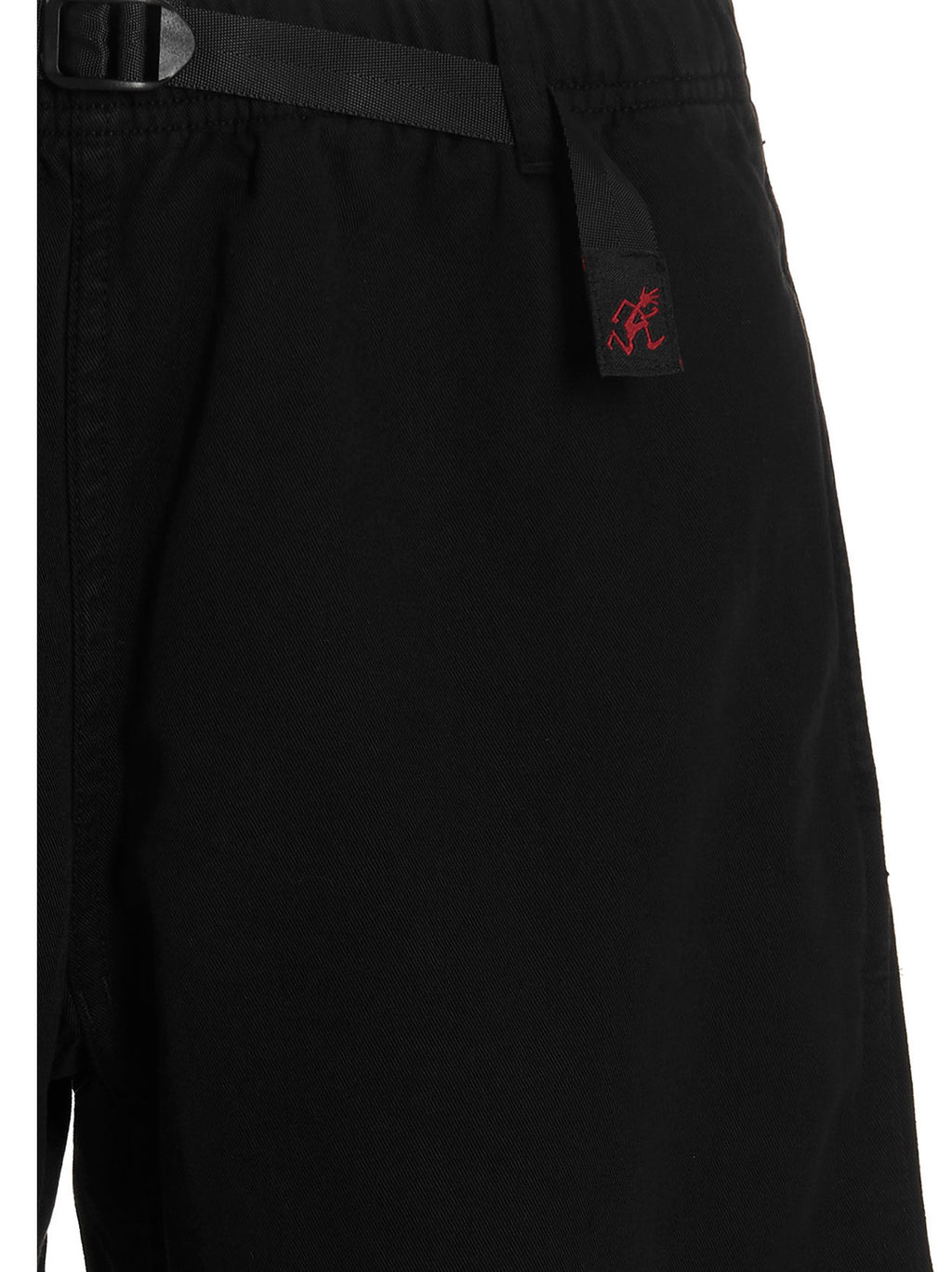 Black Cotton Bermuda Shorts