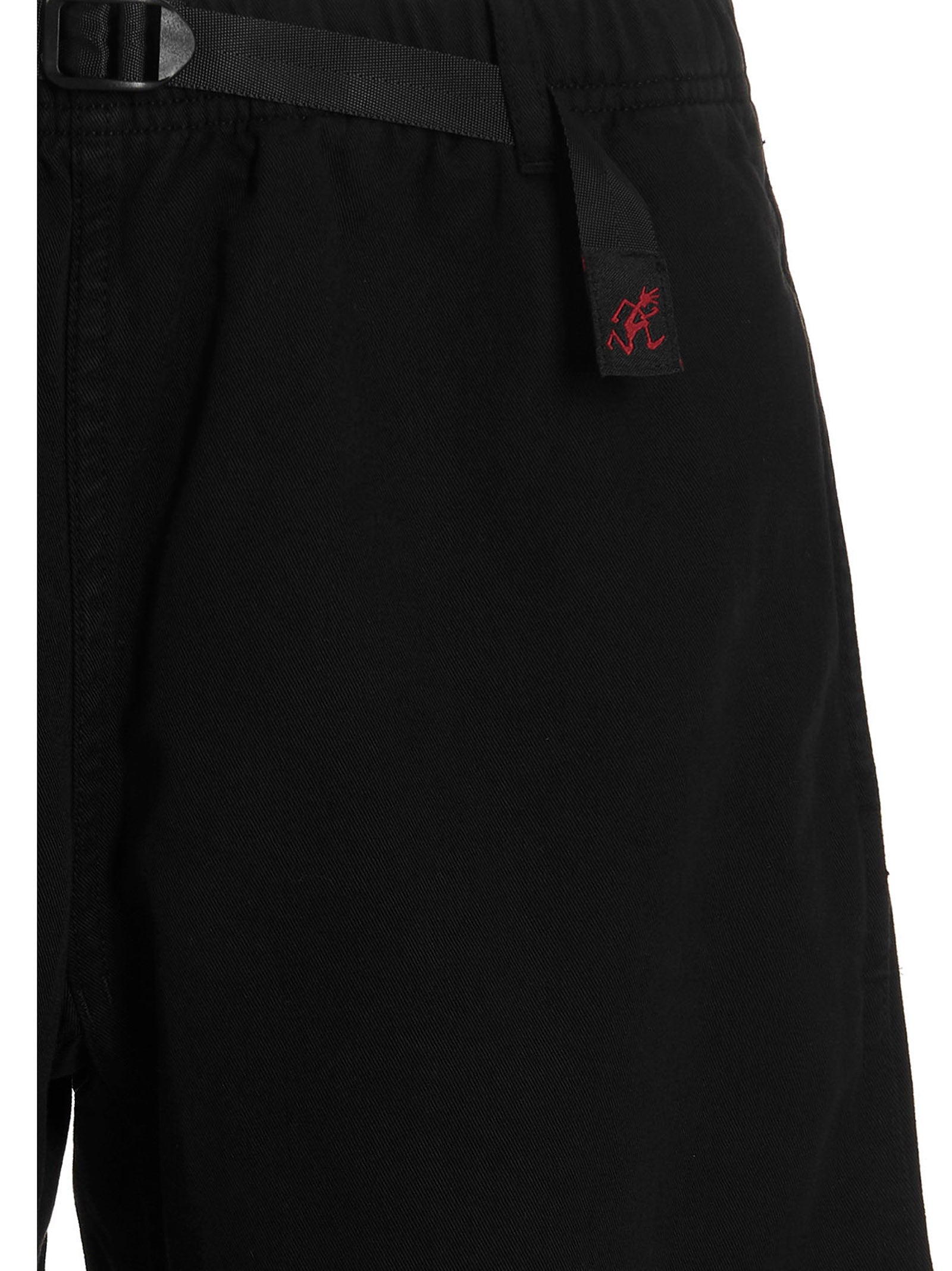 Black Cotton Bermuda Shorts