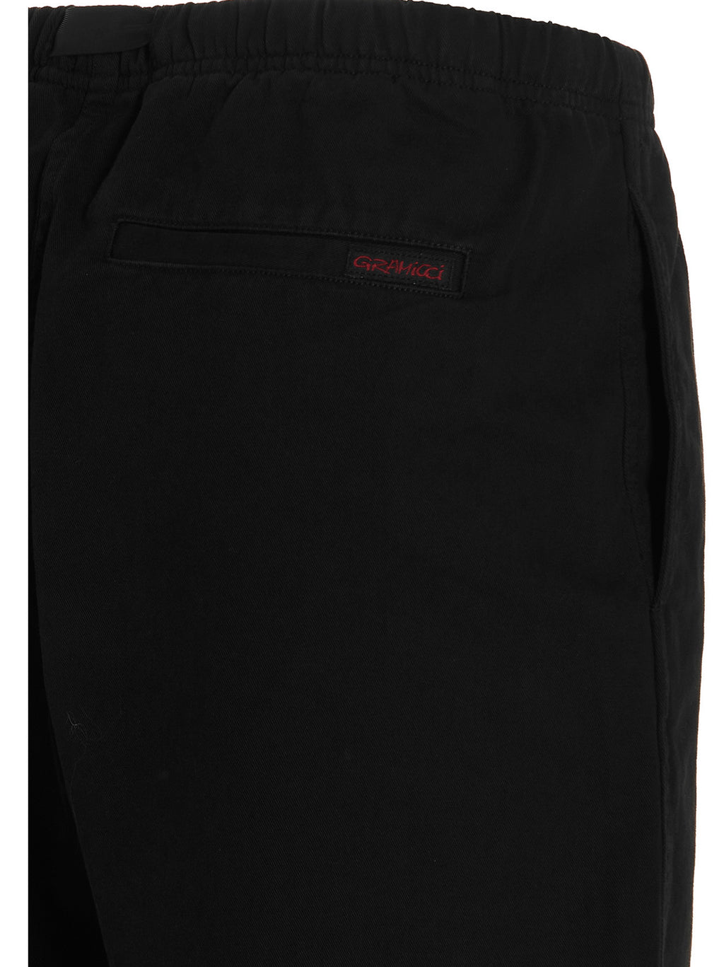 Black Cotton Bermuda Shorts