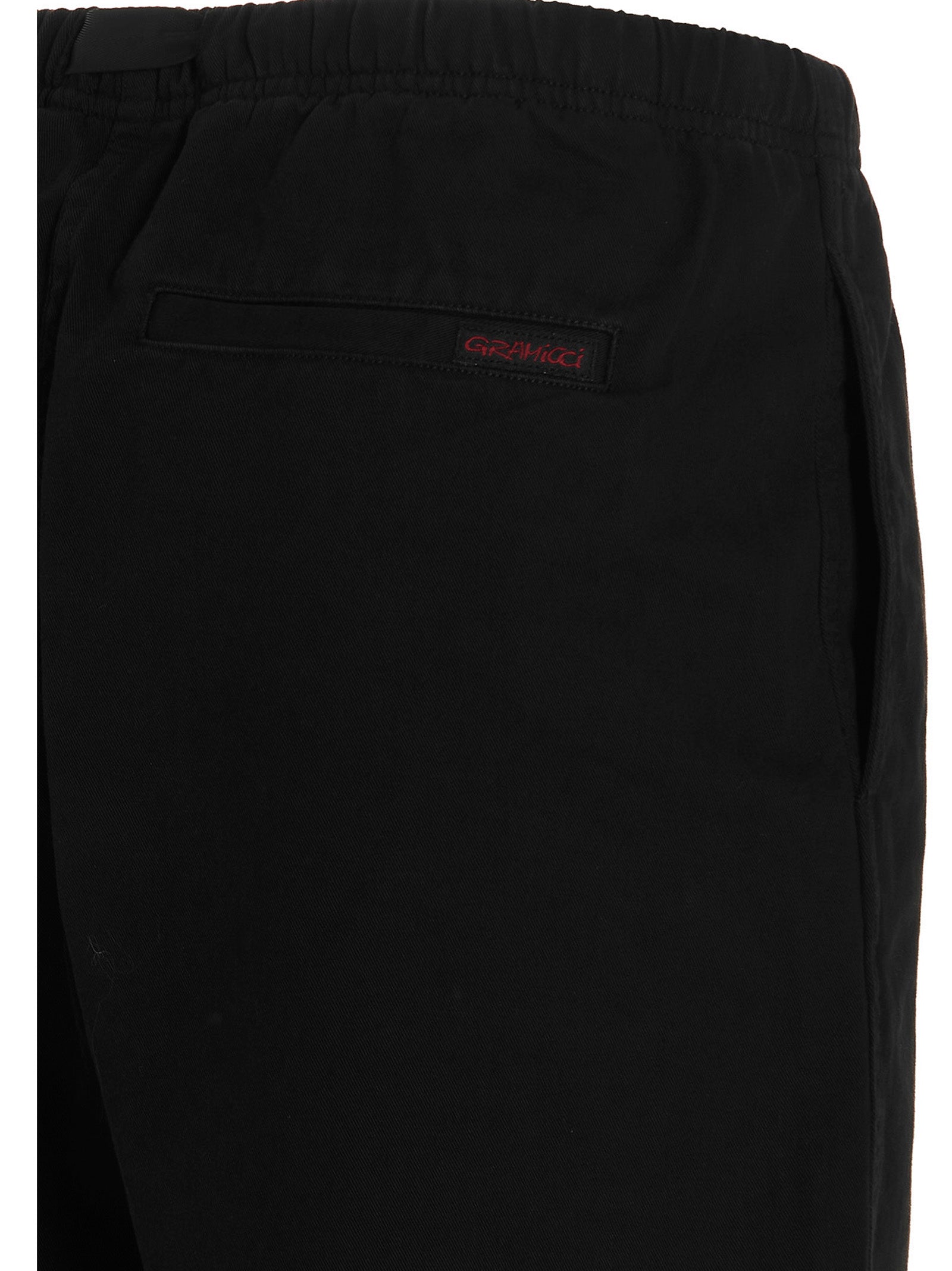 Black Cotton Bermuda Shorts