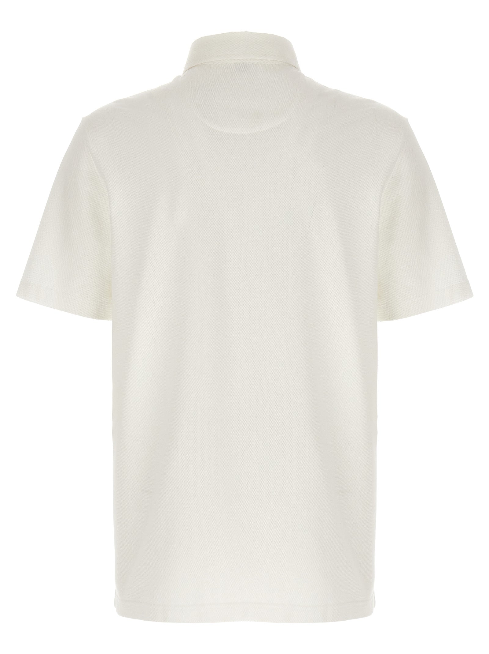 White Cotton Polo Shirt