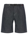 Blue Cotton Bermuda Shorts
