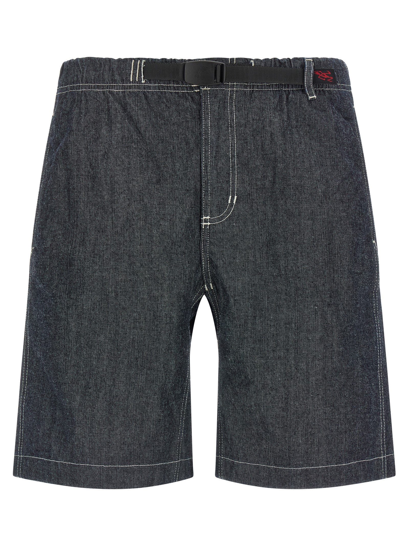 Blue Cotton Bermuda Shorts