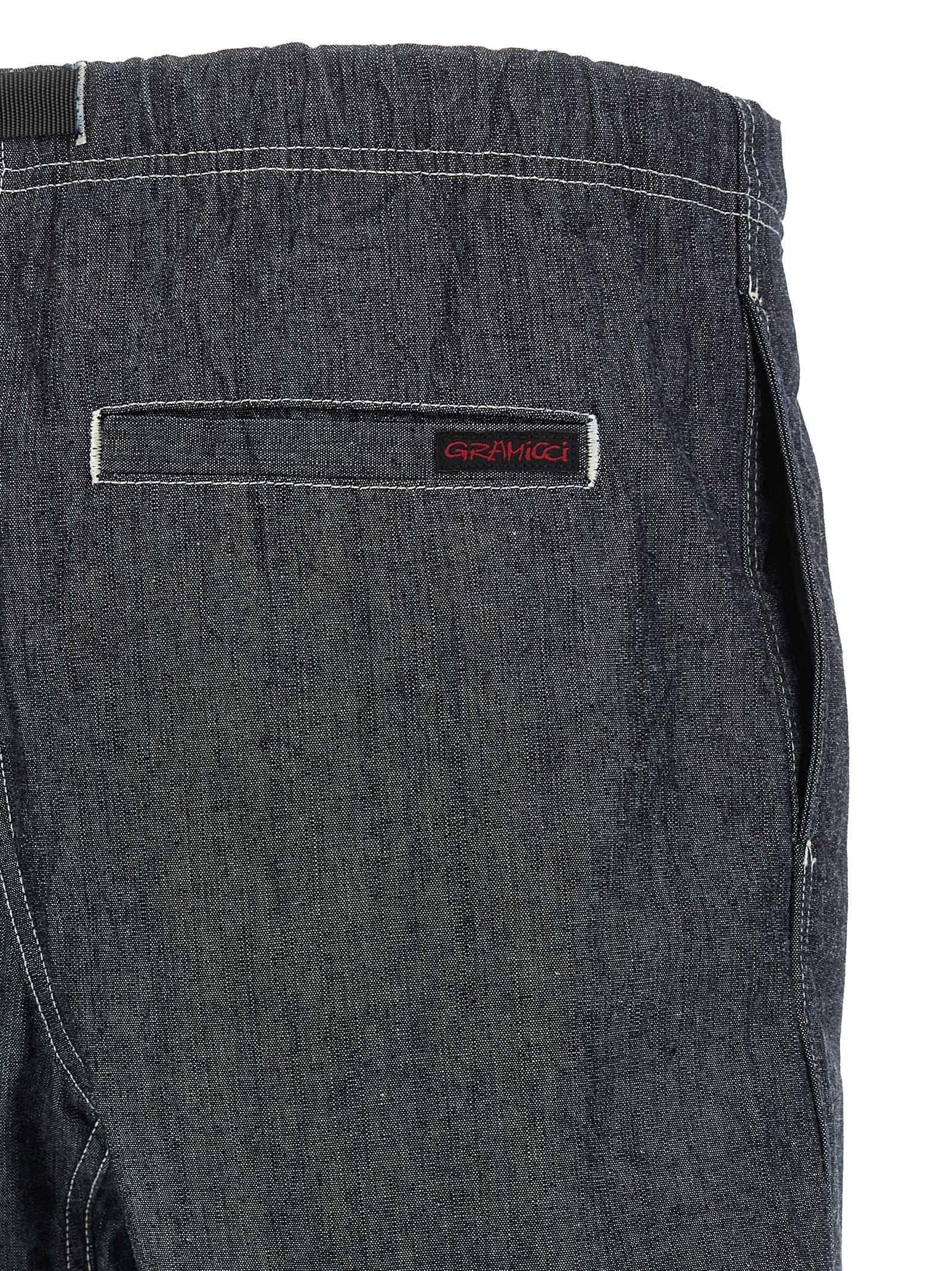 Blue Cotton Bermuda Shorts