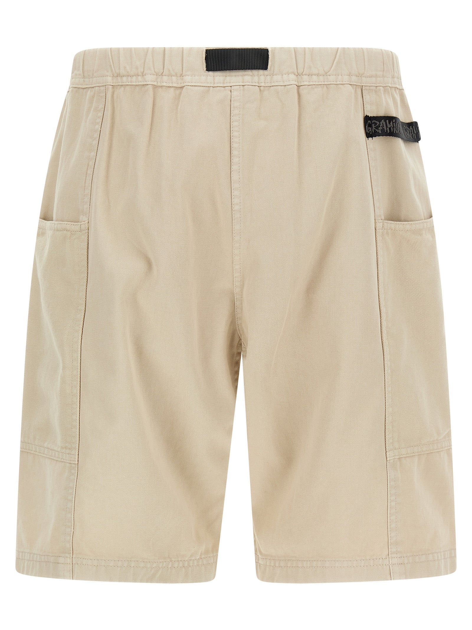Beige Cotton Bermuda Shorts