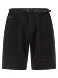 Black Cotton Bermuda Shorts