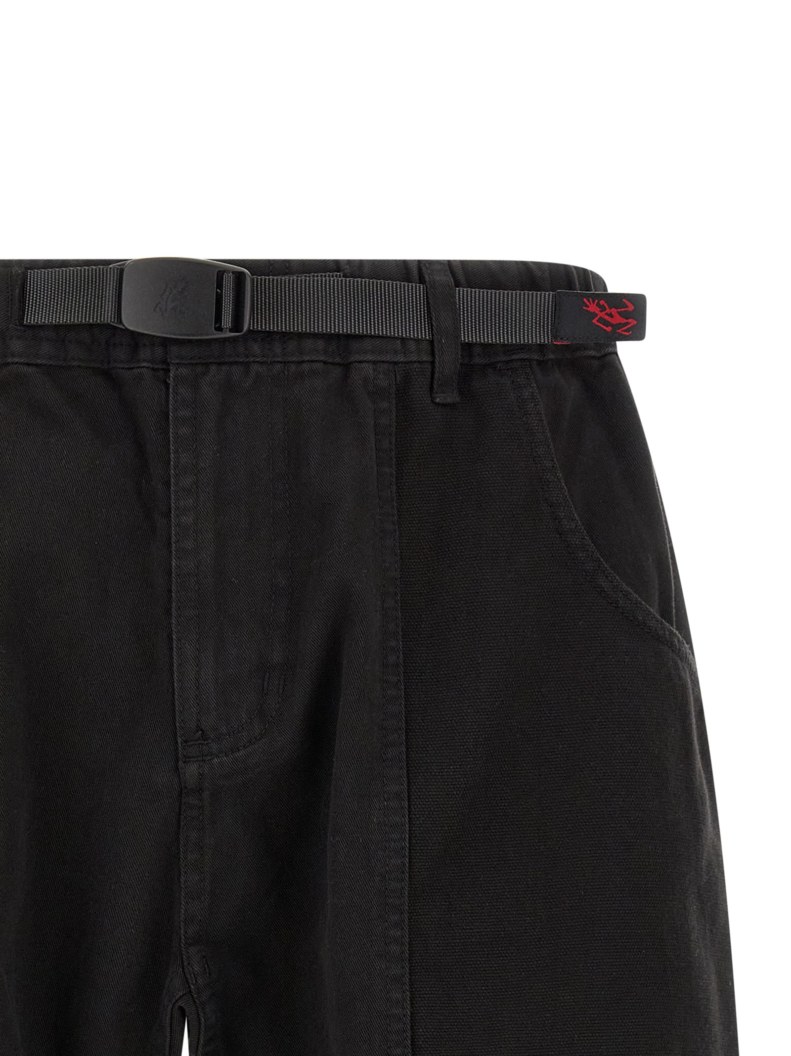 Black Cotton Bermuda Shorts
