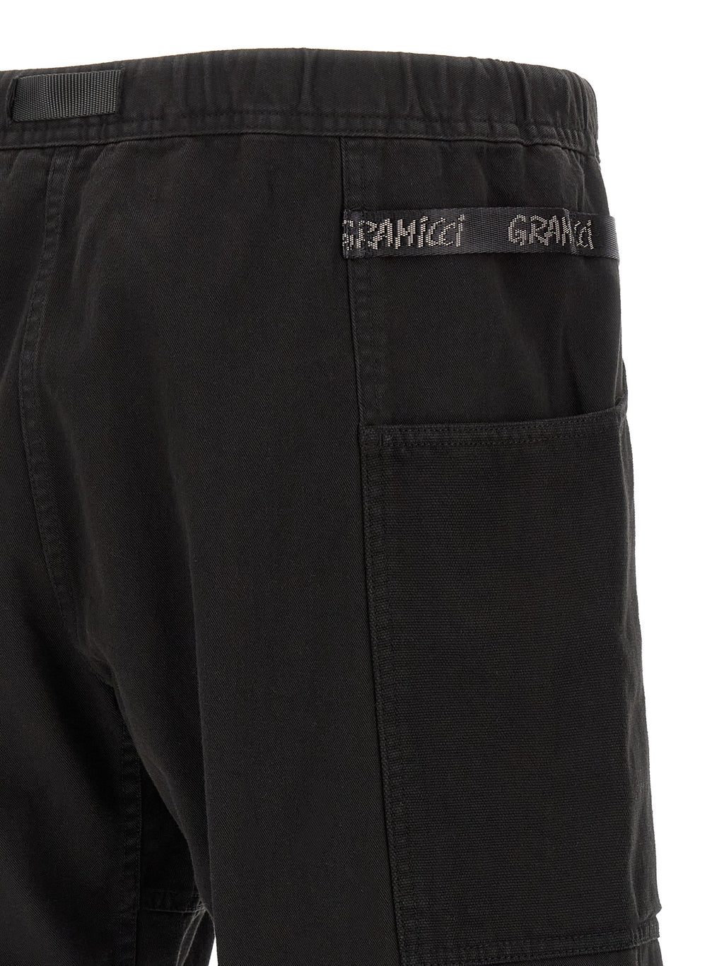 Black Cotton Bermuda Shorts