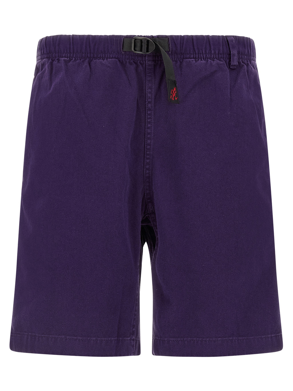 Purple Cotton Bermuda Shorts