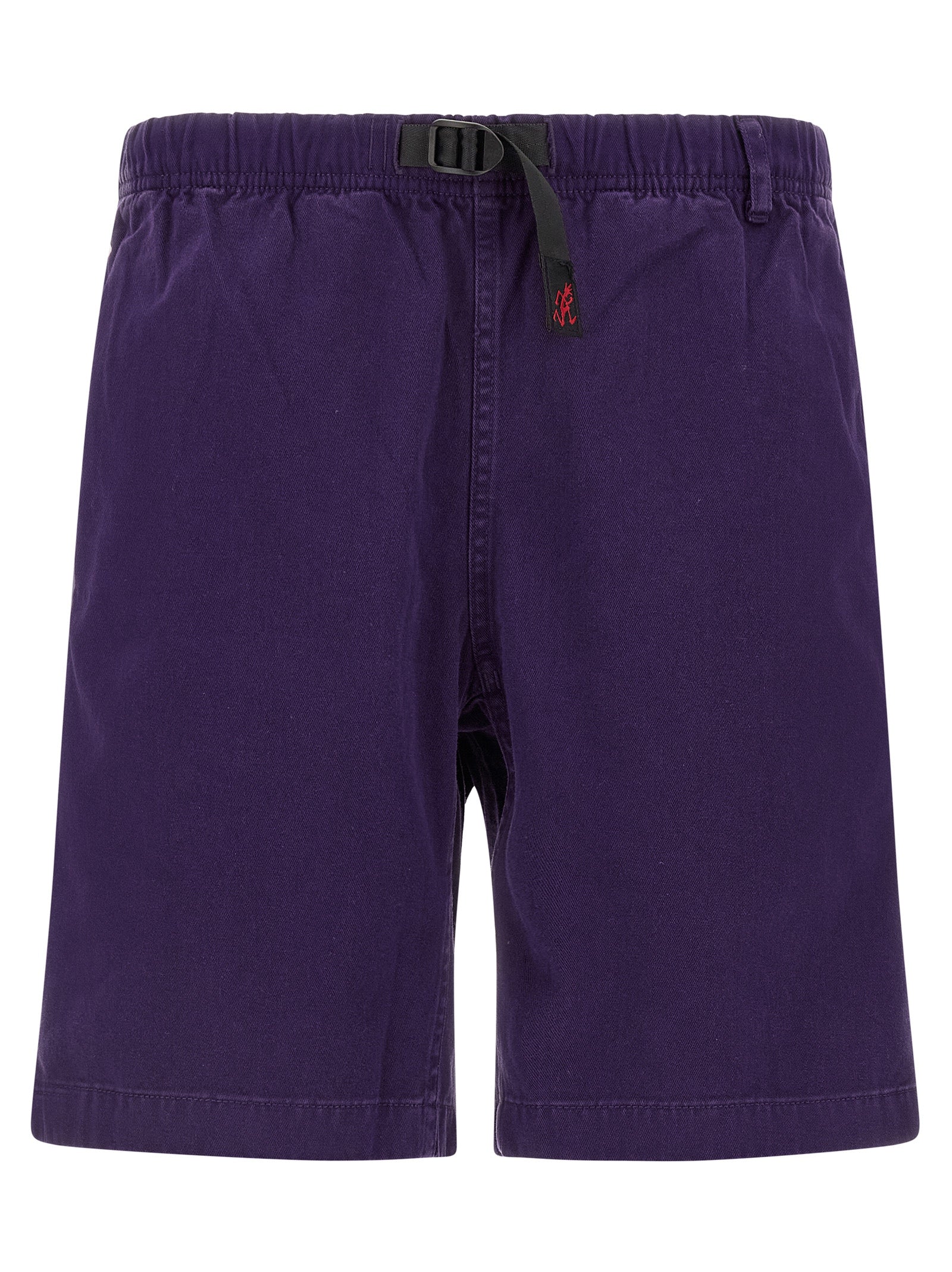 Purple Cotton Bermuda Shorts