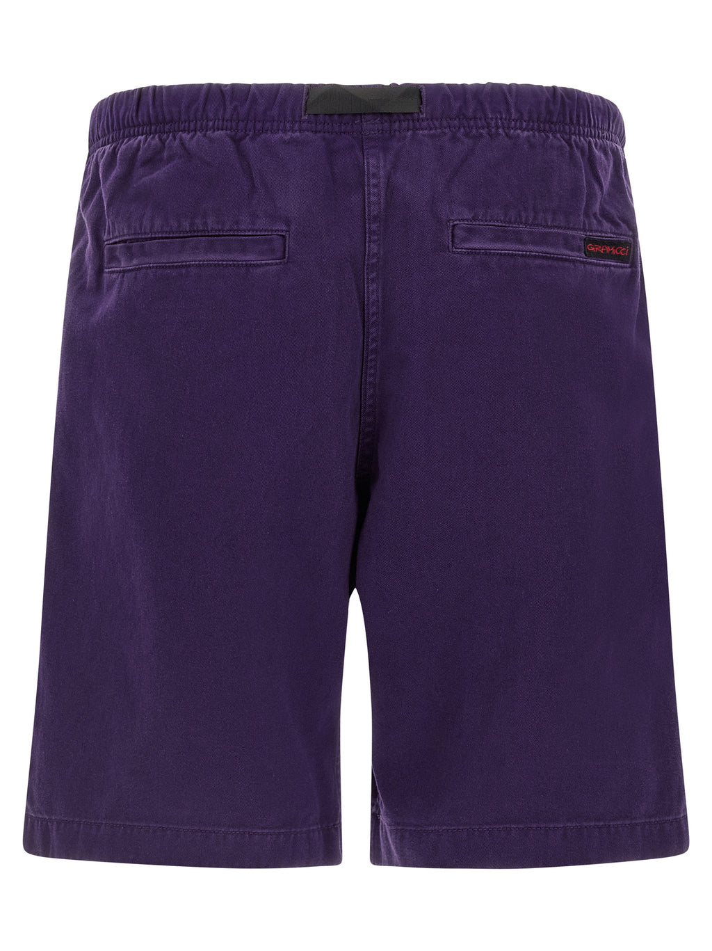 Purple Cotton Bermuda Shorts