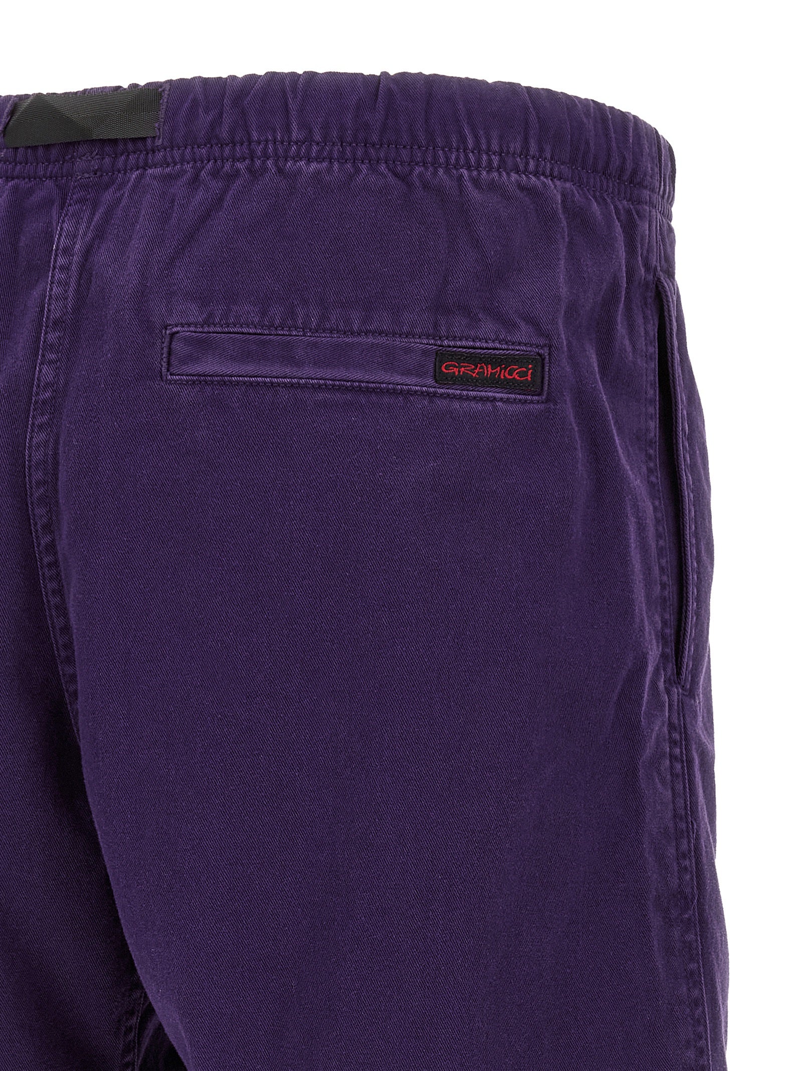 Purple Cotton Bermuda Shorts