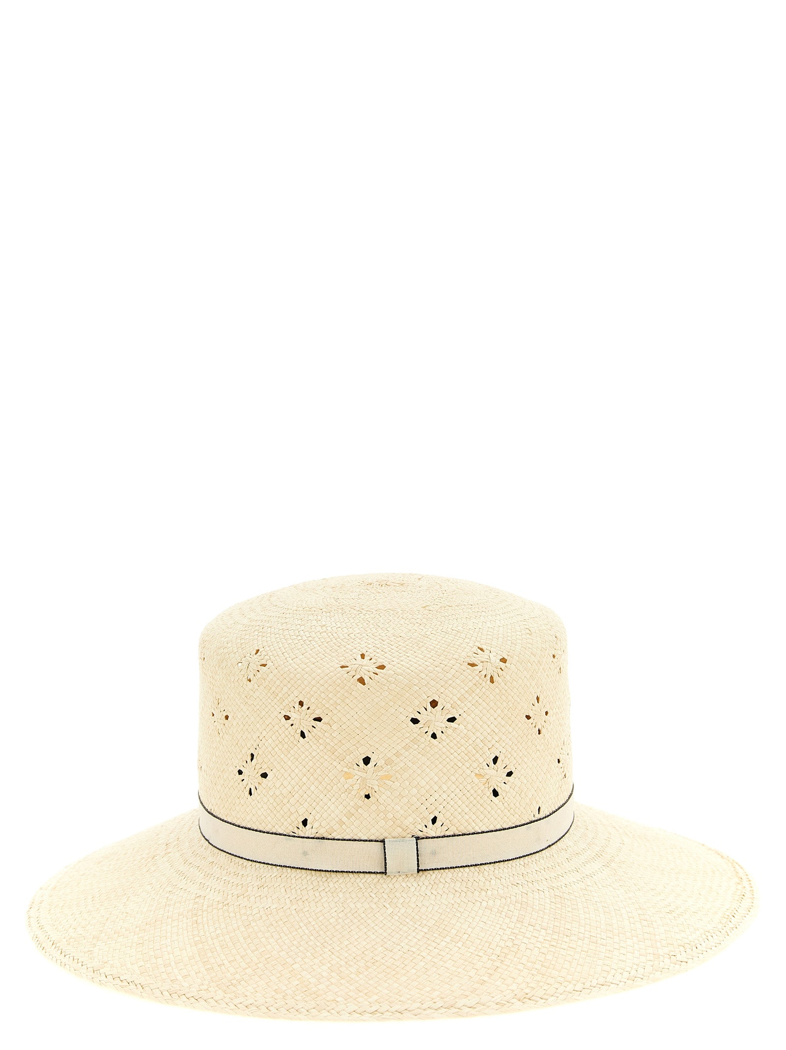 Beige Fabric Sunhat