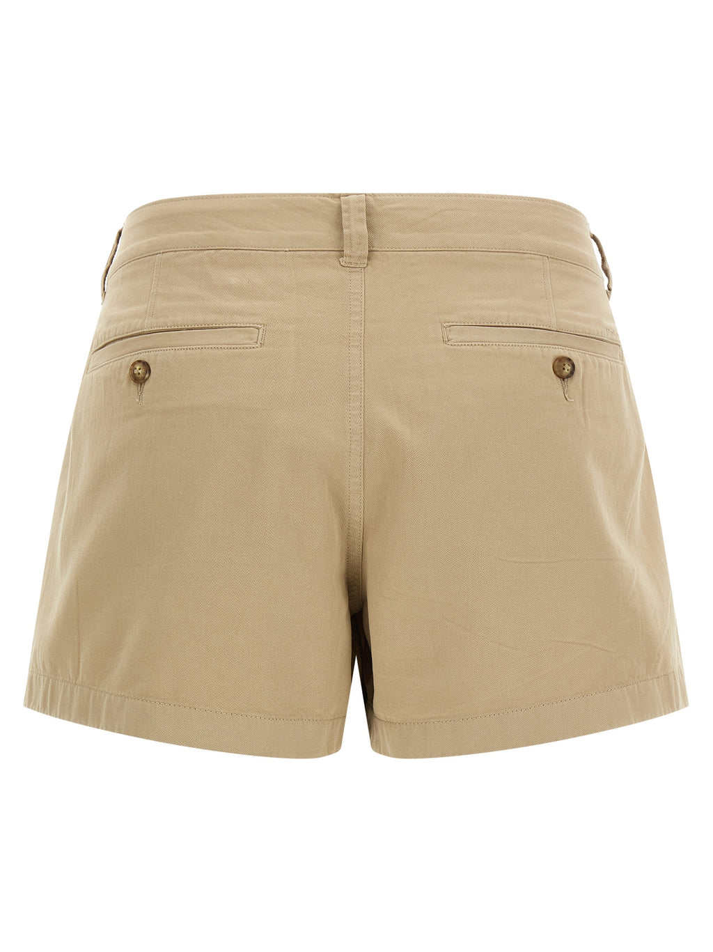 Beige Cotton Bermuda Shorts