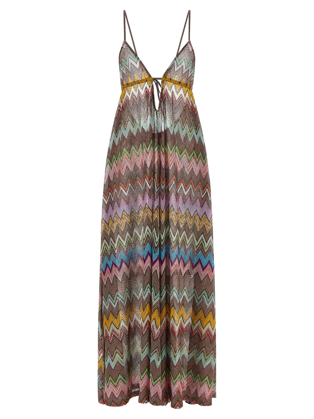 Multicolor Viscose Long Dress
