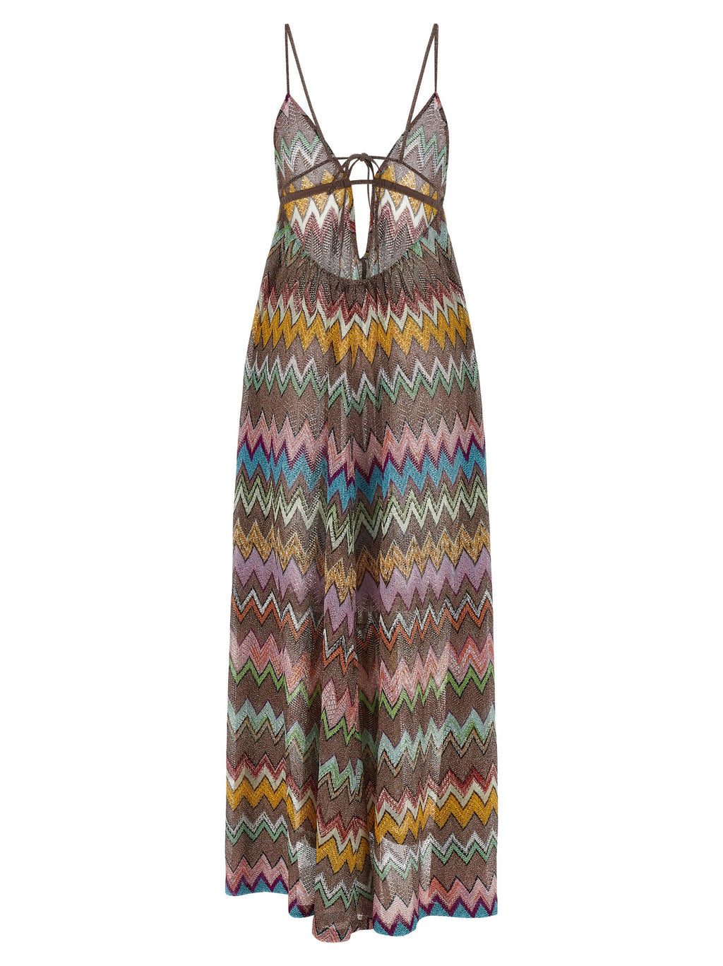 Multicolor Viscose Long Dress