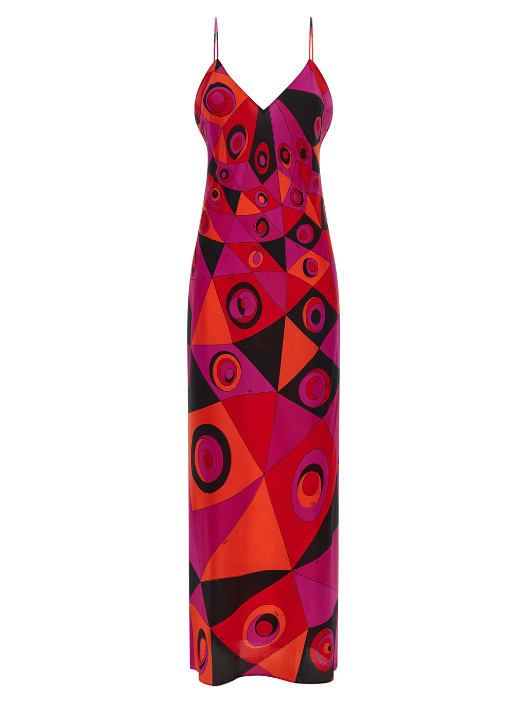 Fuchsia Silk Long Dress