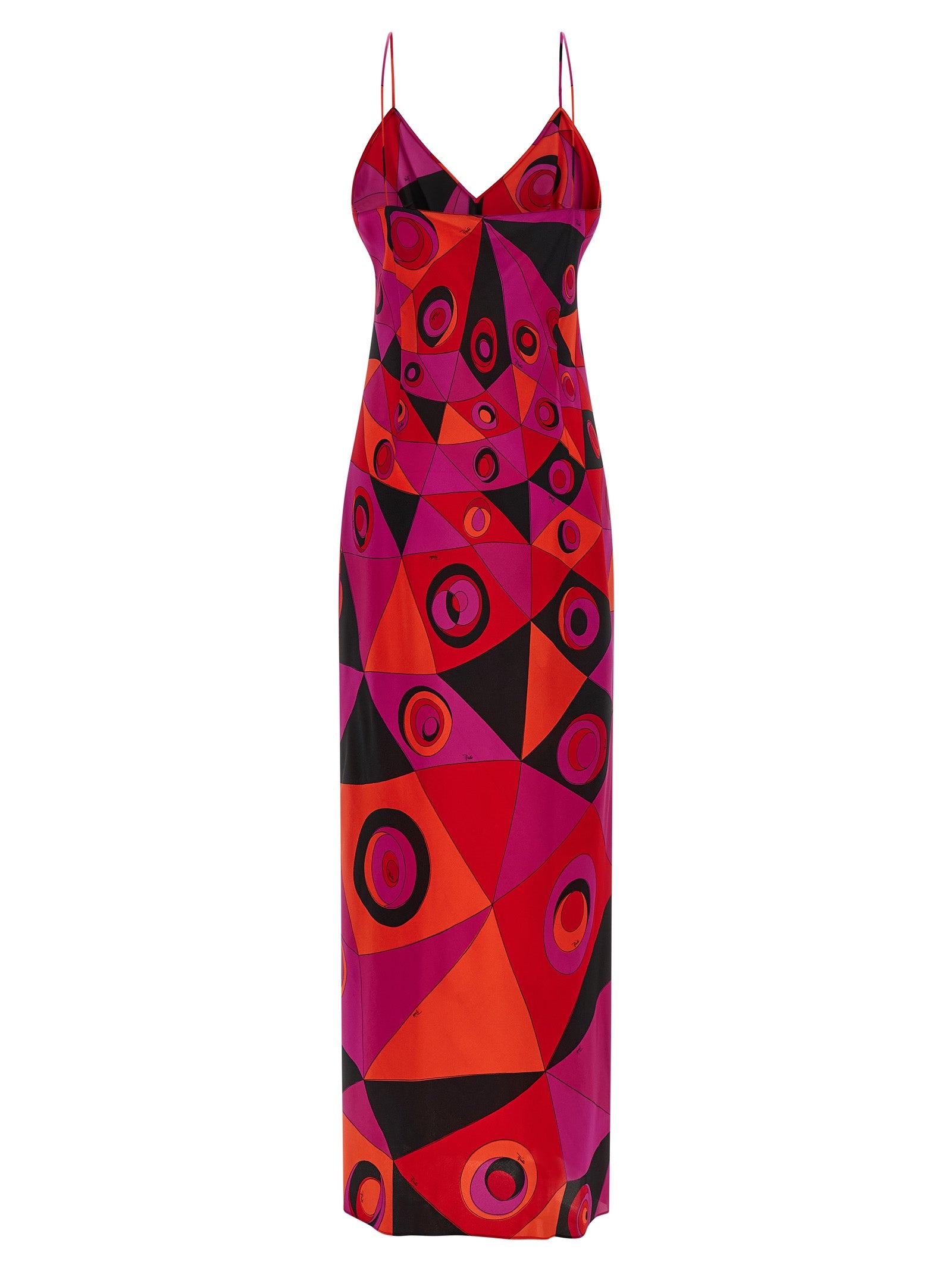 Fuchsia Silk Long Dress